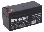 Re-battery: acid-lead | 12V | 1.3Ah | AGM | maintenance-free | BPE