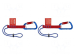 Lanyard | for working at height | max.1.5kg | 2pcs.