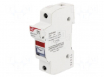 Fuse holder | 8x31mm | for DIN rail mounting | 25A | 400VAC | Poles: 1