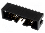 Connector: IDC | socket | male | PIN: 16 | straight | THT | 2.54mm | 2x8
