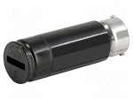 Adapter | 6.3x32mm | 10A | 500VAC | FEC | black | UL94V-0 | IP40 | -40&divide;85&deg;C