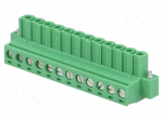 Connector: pluggable terminal block | plug | female | MSTB | 12A | 250V