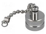 Protection cover | IP67 | metal | chain | male M12 connectors