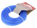 Trimmer line | L: 15m | polyamide | square | Size: 3mm