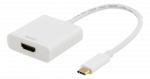 Adapter DELTACO USB-C to HDMI, 4096x2160 30Hz, white / USBC-HDMI7
