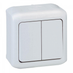 2 gang two-way switch Forix - surface mounting - 10 AX - 250 V - white