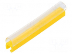 Markers | Marking: empty | 2.4&divide;3mm | PVC | yellow | -30&divide;60&deg;C | push-in