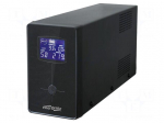 Power supply: UPS | 720W | 1.2kVA | 230V | 382x222x124mm | 7Ah | 12h