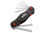 Wrench: hex key-set | Chrom-vanadium steel | 7pcs.