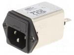 Connector: AC supply | socket | male | Inom: 10A | Ir: 310uA | 250VAC