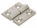 Hinge | Width: 50mm | stainless steel | H: 50mm | Holes no: 4