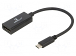 Adapter | DisplayPort 1.2,USB 3.1 | 0.15m | black | 4K,UHD 2160p