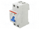RCD breaker | Inom: 25A | Ires: 30mA | Max surge current: 5000A | IP20
