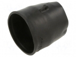 Heat shrink boot | glueless,straight | 18mm | L: 67mm | black | RAYCHEM