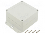 Enclosure: multipurpose | X: 105mm | Y: 105mm | Z: 60mm | ZP | ABS | IP67