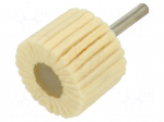 Grinding pin | felt | flap | for polishing metals | Holder: plunger