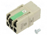 Connector: HDC | contact insert | female | 16A | 400V | Han Q | PIN: 6