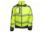 Softshell jacket | Size: M | fluorescent yellow-grey | warning