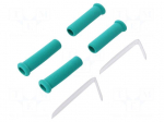 Holder | for  soldering iron | 4pcs | ESD | &Oslash;: 15.8mm | L: 62mm | green