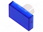 Actuator lens | 22mm | 61 | blue,transparent | plastic