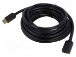 Cable | HDMI socket,HDMI plug | PVC | HDMI 2.0 | Len: 2m | black | 30AWG