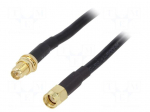 Cable | 2m | RP-SMA male,RP-SMA female | black | straight | 50&Omega;