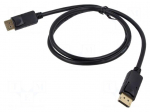 Cable | DisplayPort plug,both sides | DisplayPort 1.2 | Len: 1m