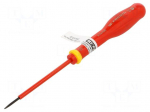 Screwdriver: insulated | slot | 2x0.4mm | Blade length: 40mm | 1kVAC
