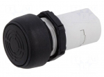 Signaller: sound | 22mm | &Oslash;22.5mm | IP66 | black | 9&divide;15VDC | 9&divide;15VAC