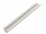 Profiles for LED modules | white | 1m | LARKO | aluminium | varnished