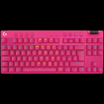 LOGITECH G PRO X TKL LIGHTSPEED Mechanical Gaming Keyboard - MAGENTA - US INT'l - TACTILE