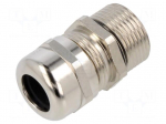 Cable gland | with long thread,with earthing | PG13,5 | IP68 | brass