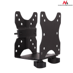 Monitorid ja projektorid // Kinnitused ja alused // Uchwyt / adapter do MINI CPU Maclean, NUC MAC mini PC, montaż podbiurkowy lub na uchwycie do monitora, do 5kg, czarny, MC-720