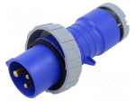 Connector: AC supply 3-phase | plug | male | 16A | 250VAC | IP&S | IP67