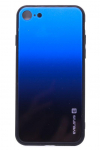 Back panel cover Evelatus Apple iPhone 7/8 Gradient Glass Case 7 Sea Depth
