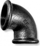 Cast iron elbow FF 3''