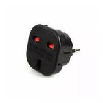 Converter HQ Power Plug adapter from UK (United Kingdom) 3pin to Euro Socket - UK to EU Adapter (OEM)