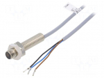 Sensor: inductive | OUT: PNP / NO | 1.5mm | 10&divide;30VDC | M8 | 2m | IP67 | 1kHz