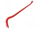 Crowbar | flat tip | L: 600mm | W: 18mm | for nails | tool steel