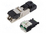Connector: RJ45 | plug | PIN: 8 | Cat: 6a | shielded | 8p8c | 5.5&divide;10mm | IDC