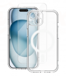 Vmax Set MagSafe Case + Tempered Glass 2,5D for Apple iPhone 16
