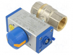 Ball valve | max.25bar | brass | TEFLON | Input thread: G 1" internal