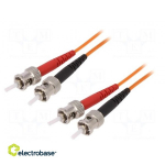 Fiber patch cord; OM1; ST/UPC,both sides; 2m; LSZH; orange