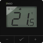 Room thermostat E25, Black, 230V, ZigBee, ENGO