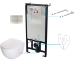 6-in-1 concealed toilet set