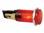 ROUND 14mm PANEL CONTROL LAMP 12V RED