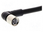 Cable: for sensors/automation | M8 | PIN: 3 | angled | 10m | PVC | female