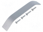 Holder | aluminium | natural | H: 26.5mm | L: 180mm | W: 25mm | handle