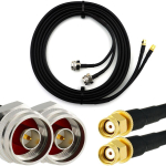 Rangeful RP-SMA Male / N Male Hex 7m Twin koaksiaalkaabel &mdash; HF240 (vastab LMR240) HF240T-RPSM-NMH-7