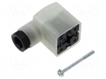 Connector: valve connector | plug | form A | 18mm | female | PIN: 3 | 10A